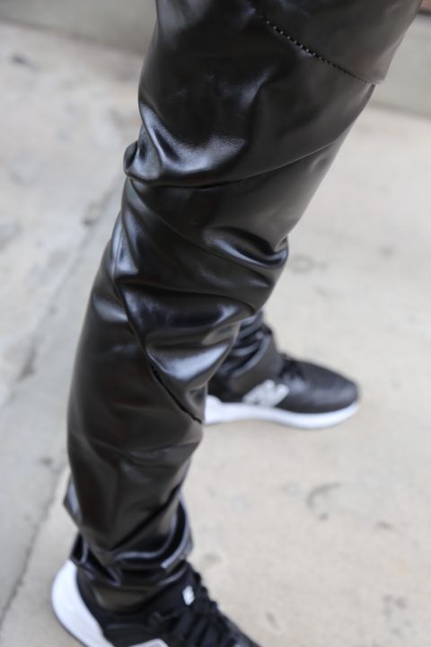 sulvam Grafting pants"BLK"style.2020.7.14.