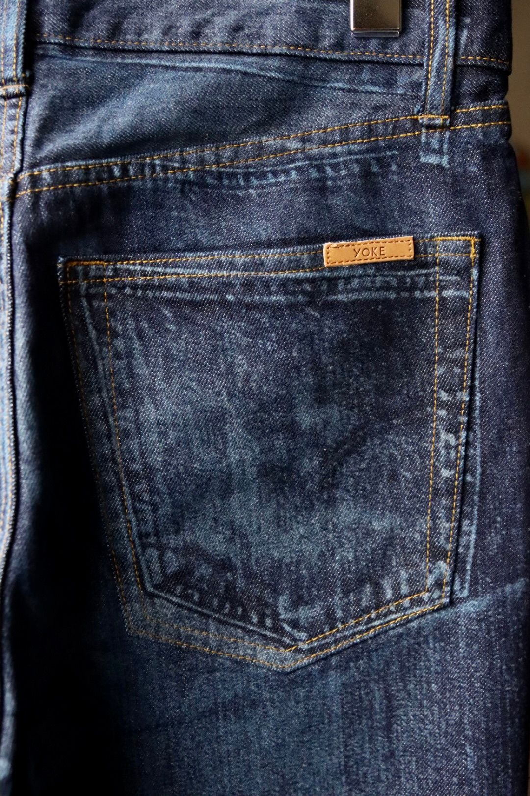ヨーク23SSデニム LASER PROCESSED 5P STRAIGHT DENIM PANTS(YK23SS0468P-L)INDIGO
