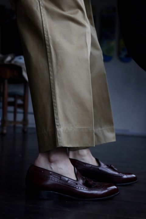 A.PRESSE Vintage US ARMY Chino Trousersスタイル