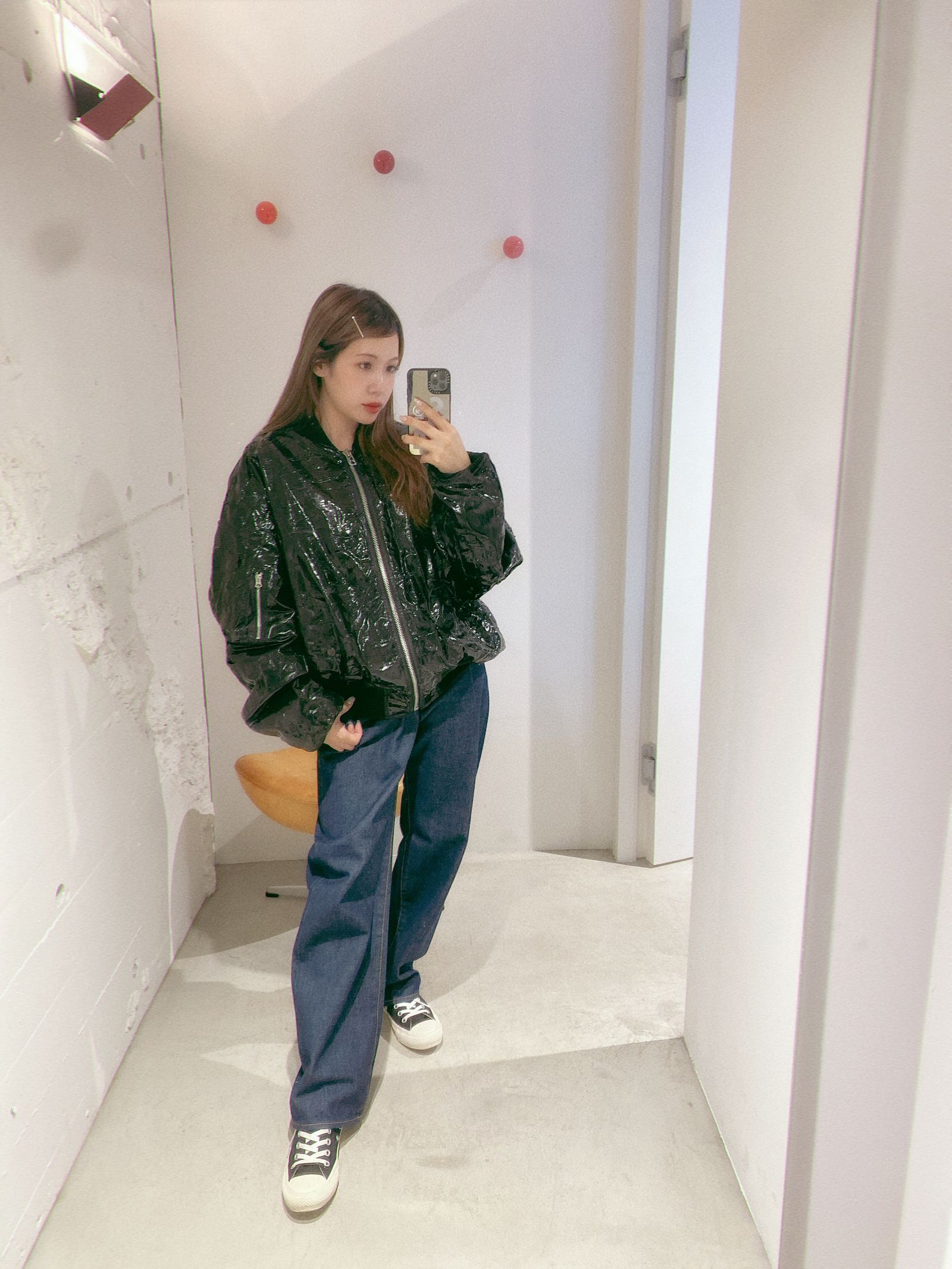 YOKE 新作RUBBER HAND PAINTED BOMBER JACKET style.2024.8.23