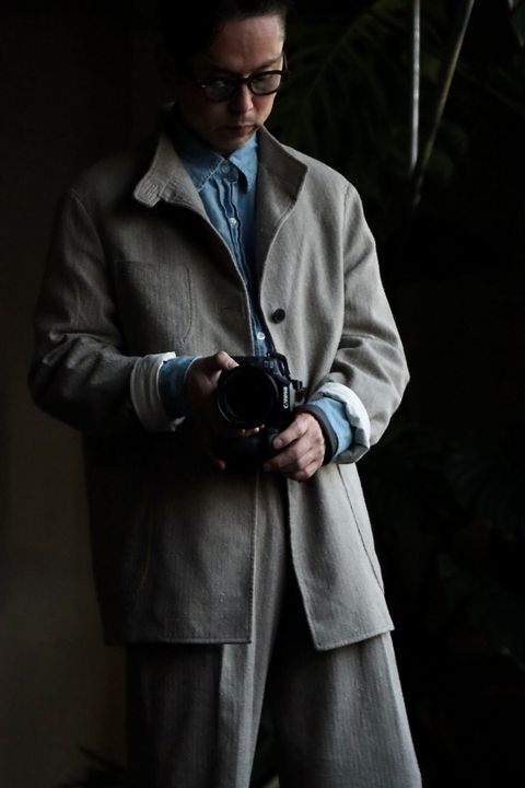 A.PRESSE 23SS Hunting Jacket & Herringbone Trousersスタイル.2023.3.5.