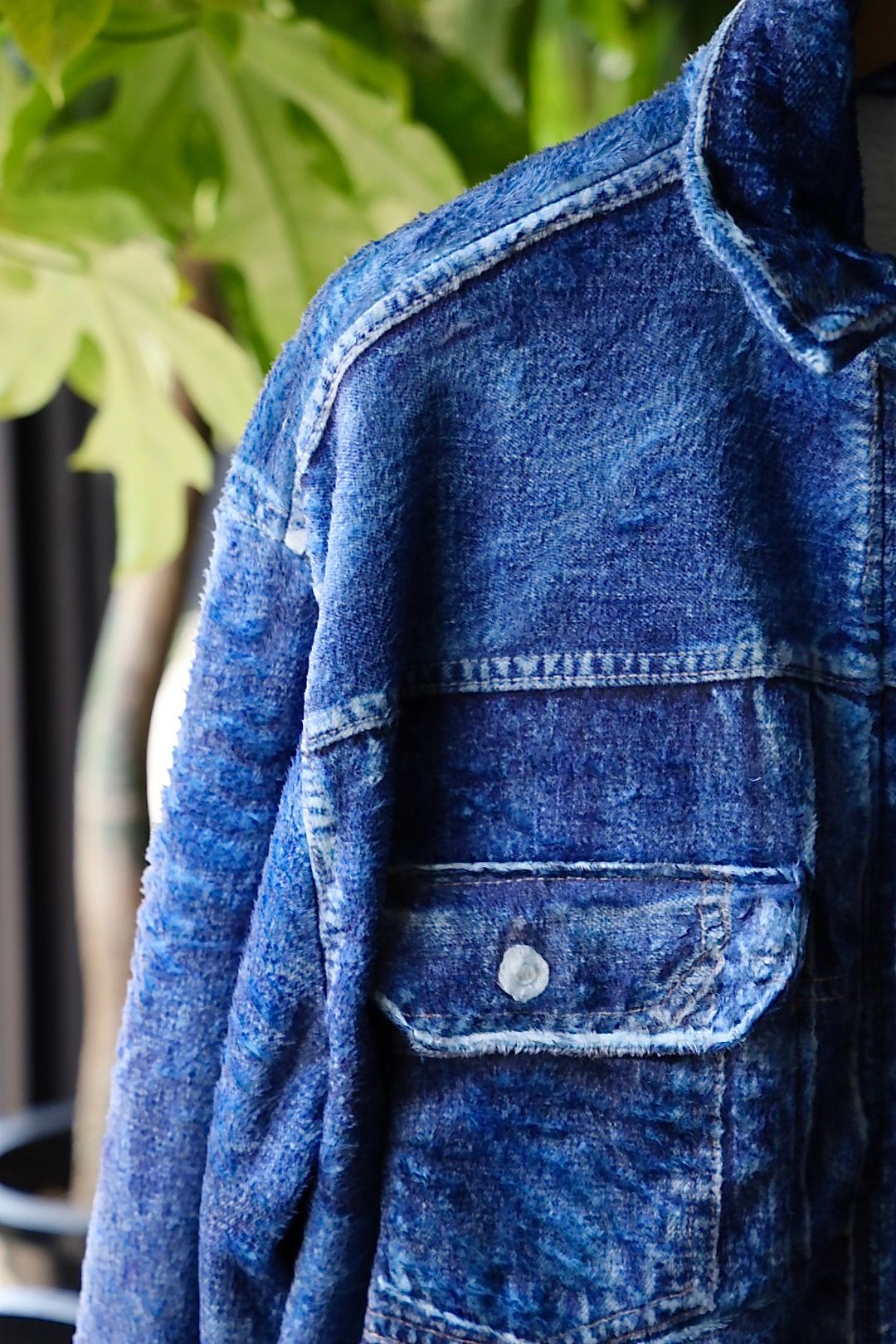 トーキングアバウト ジ アブストラクション 25AW  DENIM PRINT FUR JKT (2526AW-J001)BLUE☆新作発売！