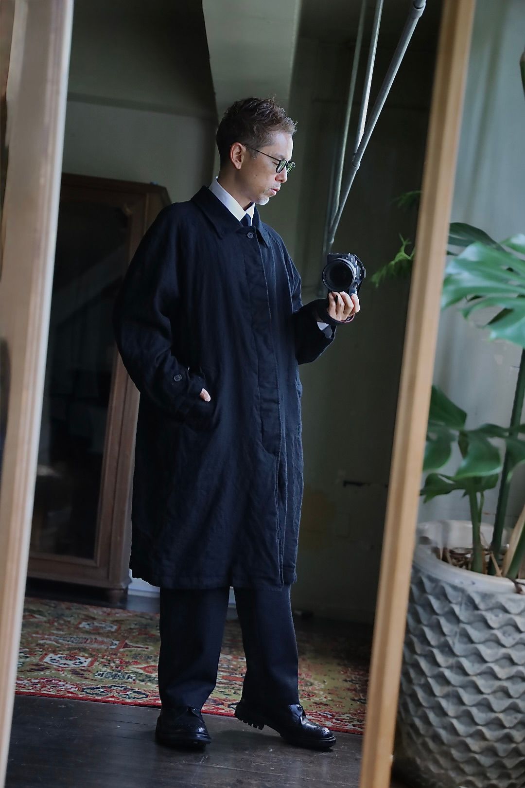 COMME des GARCONS HOMME - コムデギャルソンオム ウールサージ製品縮