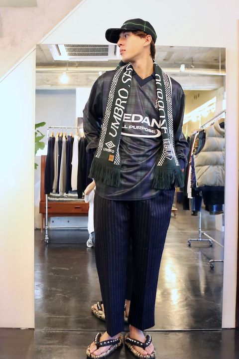 SEDAN ALL-PURPOSE 23FW UMBRO Game Shirt"Blackwatch"スタイル