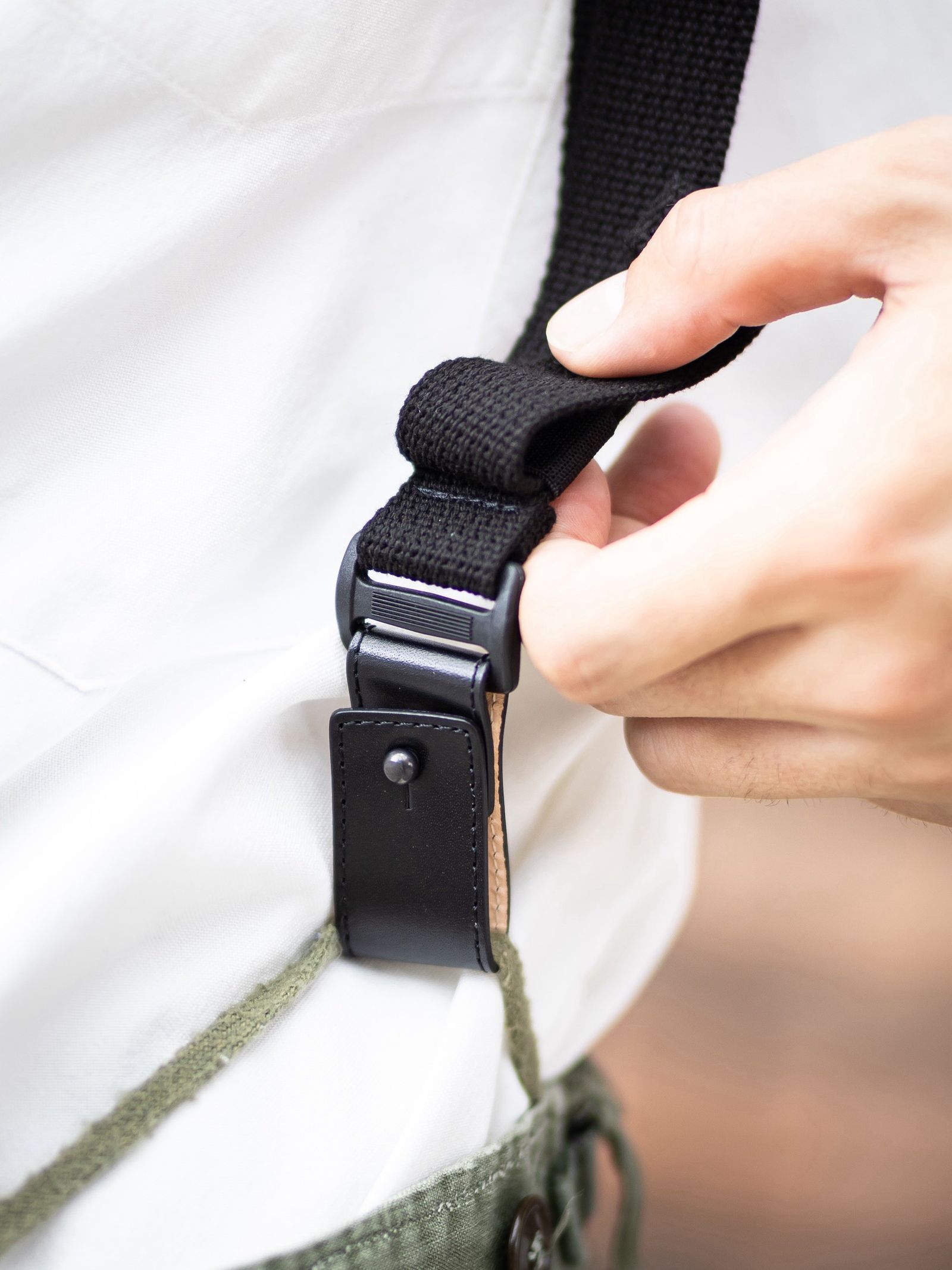 グラフペーパー Graphpaper Y-Back Suspenders(GM263-90566)BLACK