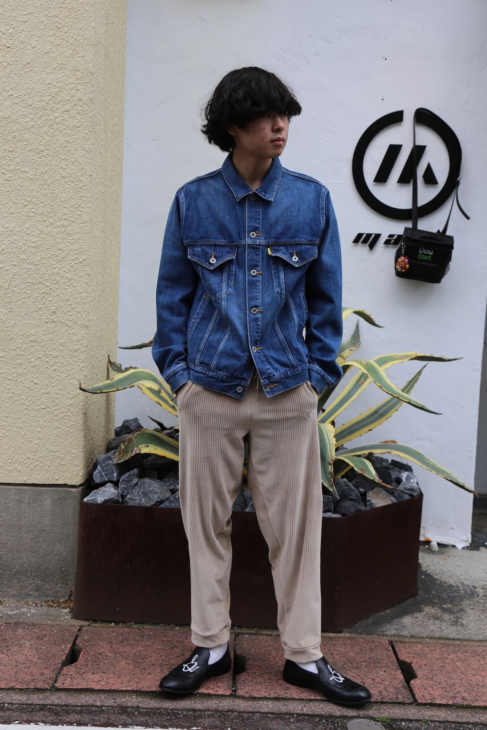 doublet MEMORIAL POLAROID DENIM JACKET(21SS06BL115) style. 2021.04.28.