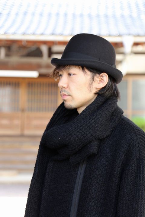 yohji yamamoto アンバランスファスナーロングニットカーディガン Style.2020.10.21.