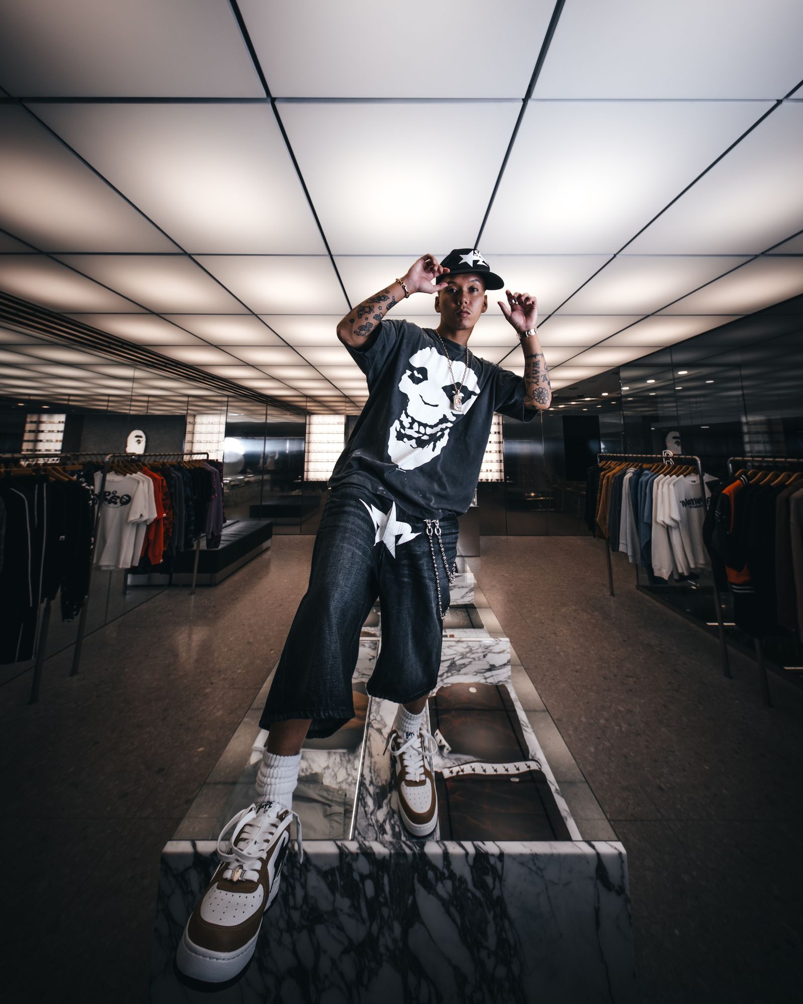 セントマイケル 26SS BAPE_SS T-SHIRT/ALWAYS LOVE(SM-MK8-0000-C49)BLACK☆2月7日(土)10:00発売！