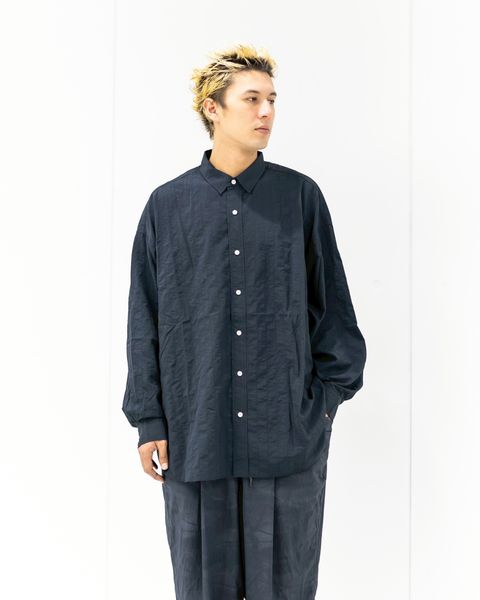 S.F.C 25FW エスエフシー SFC NYLON STITCHED SHIRTS (SFCFW25S01)D Navy☆10月25日(土)発売！