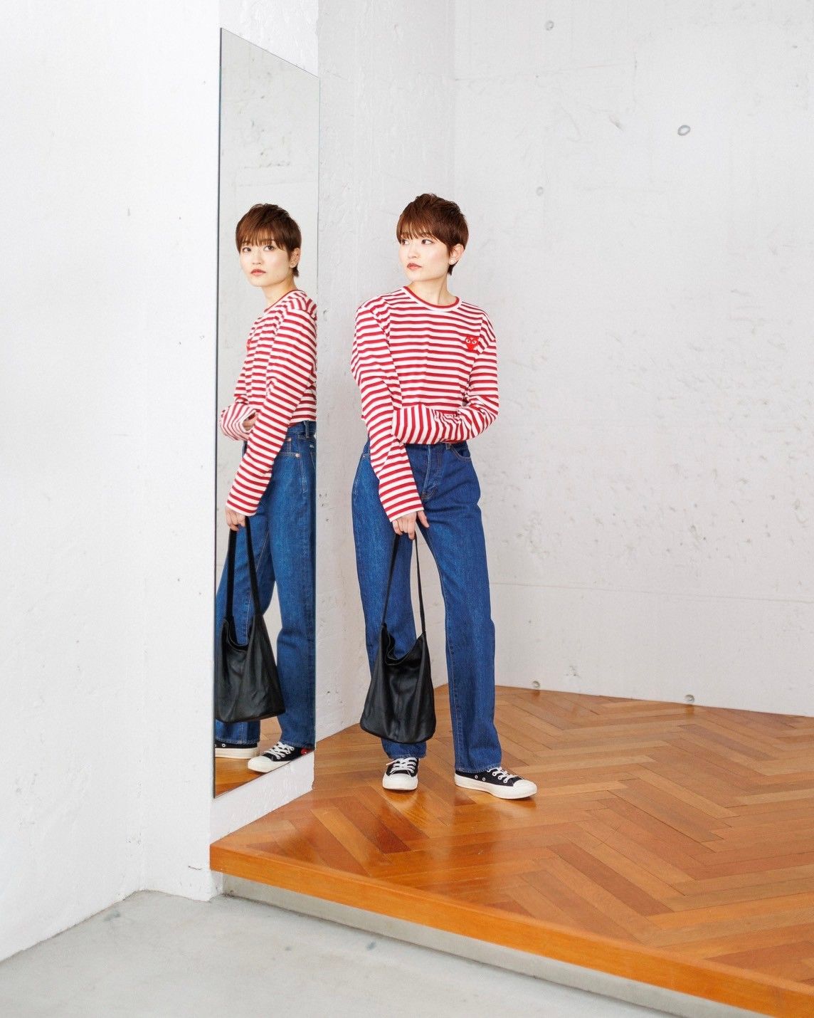 タオ コムデギャルソンtao COMME des GARCONSコットンボーダー七