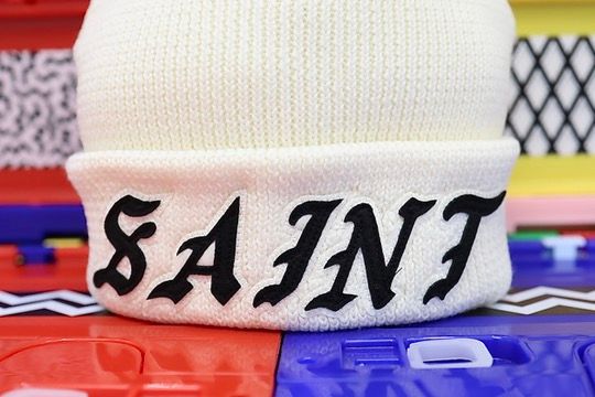 セントマイケル 26SS SAINT KNIT CAP(SM-MK8-0000-086)WHITE★1月10日(土)発売！