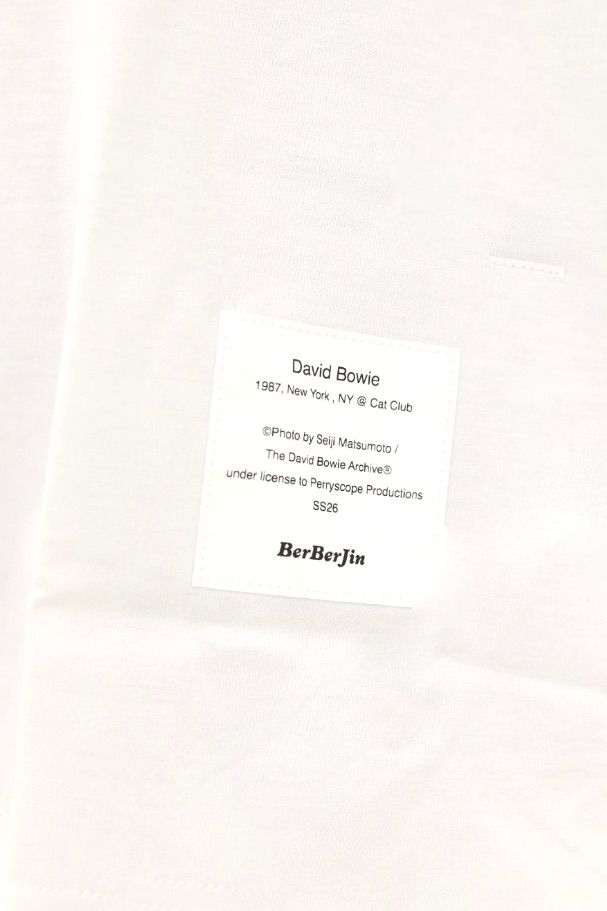 アイジュンヤワタナベマン 26SS BerBerJinコラボ David BowieプリントTシャツ(WQ-T909-101)WHITE☆5月15日(金)発売！