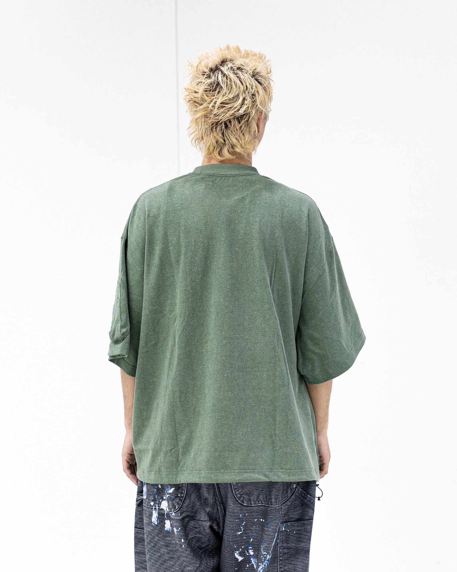 イズネス 26SS Arm Pocket Balloon T-Shirt (26SS_40_1008SST01)GREEN☆新作発売！