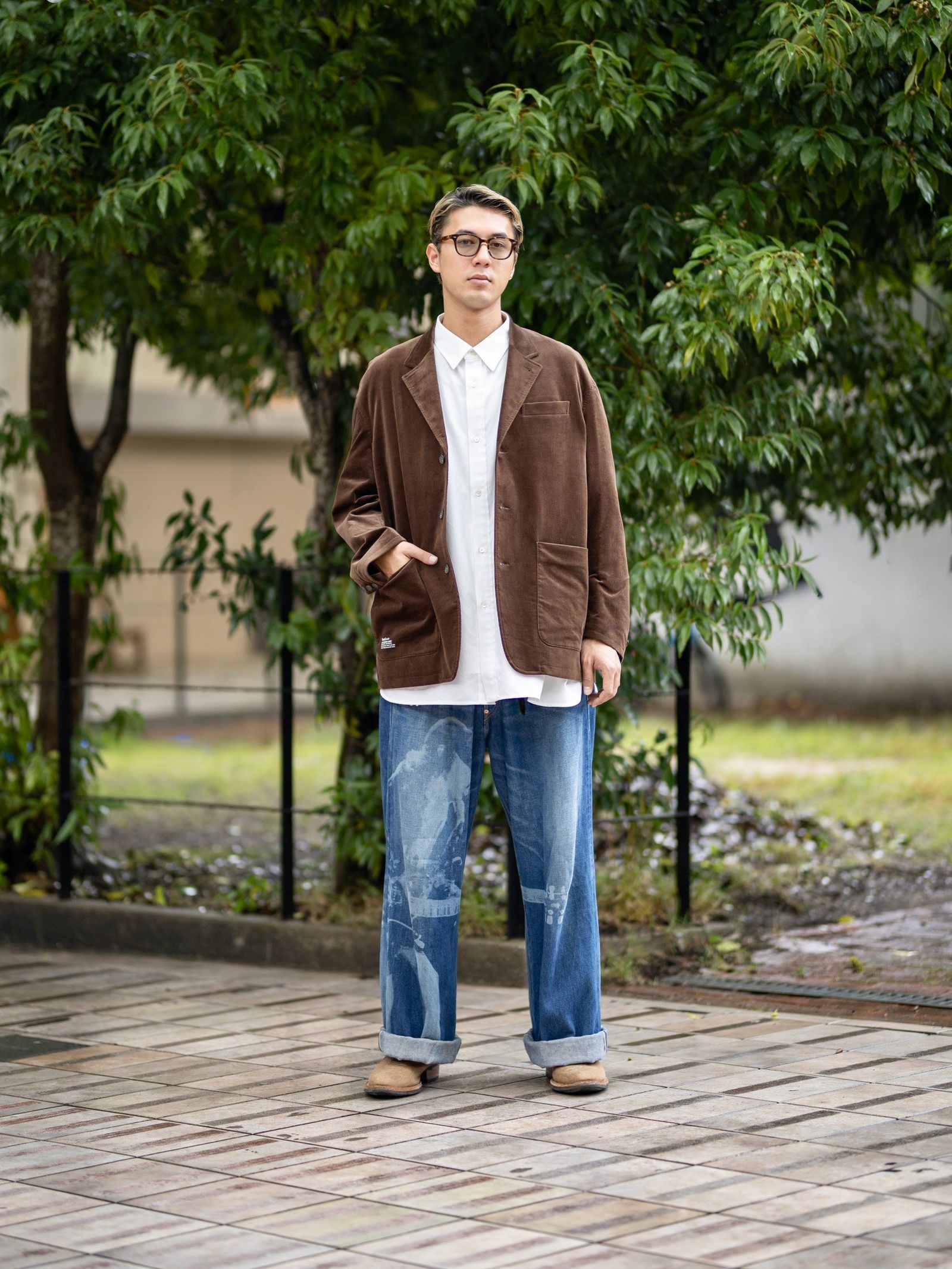 FreshService AIR CORDUROY JACKET MARK Style