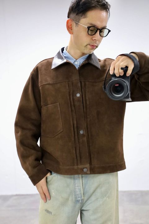 A.PRESSE 2026 STYLE1 Vintage Suede Leather 1st Type Jacketスタイル