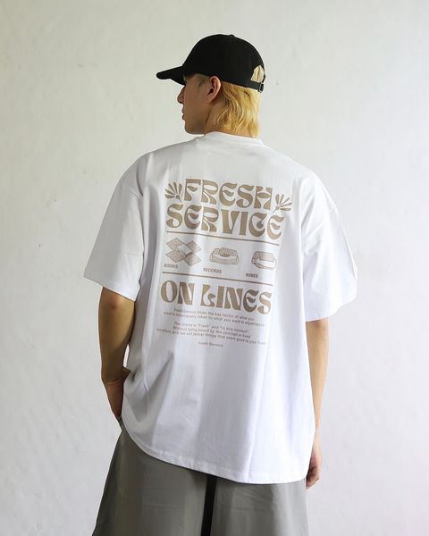 FreshService 24SS CORPORATE PRINTED S/S TEE ‘‘ON LINES’’ style 2024.4.19