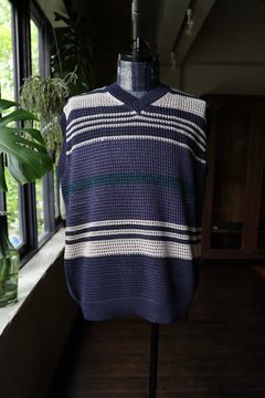 YOKE 新作BORDER MESH KNIT VEST style.2024.5.23