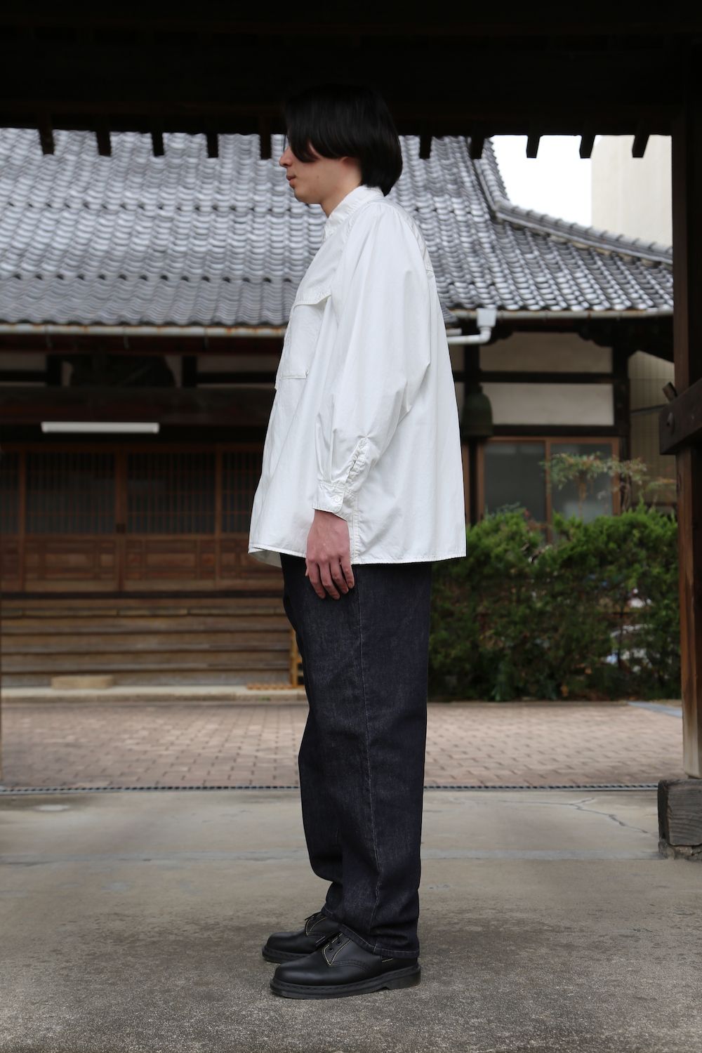 Garment Dyed Poplin Umbrella Yoke Shirt(GM211-50032) style.2021.2.14.