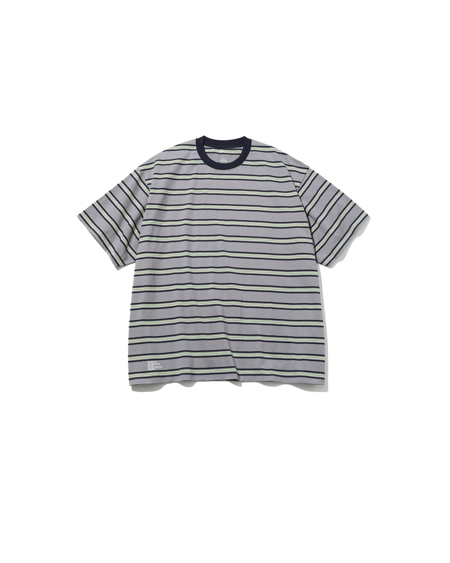 フレッシュサービス MULTI BORDER S/S TEE(FSC251-70121)GRAY