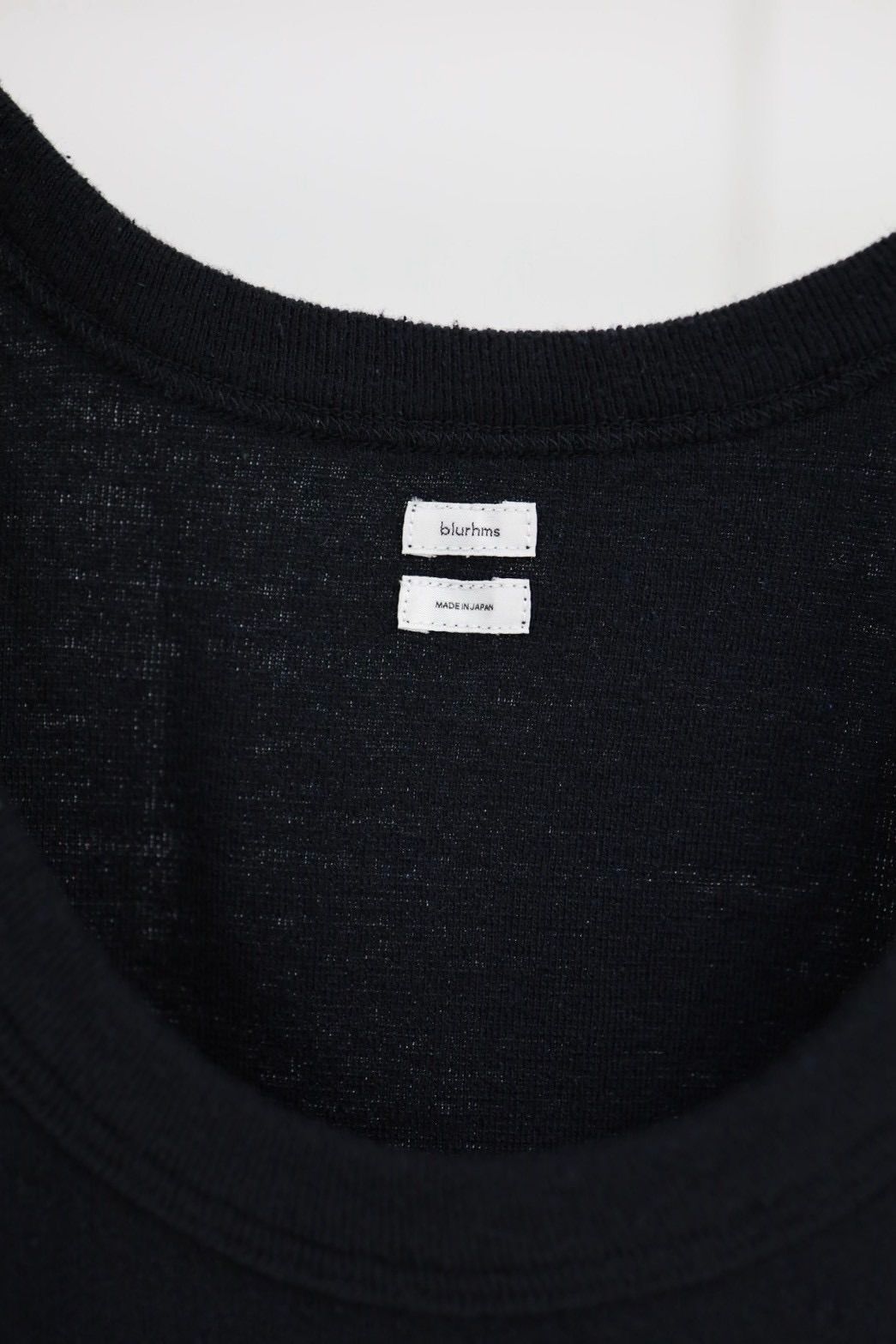 blurhms 26SS Women's Co/Silk Nep Rib Tank top(BHSW26S8)Black