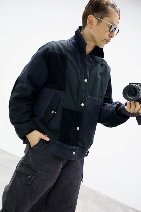 COMME des GARCONS HOMME 異素材パッチワークジャケットスタイル