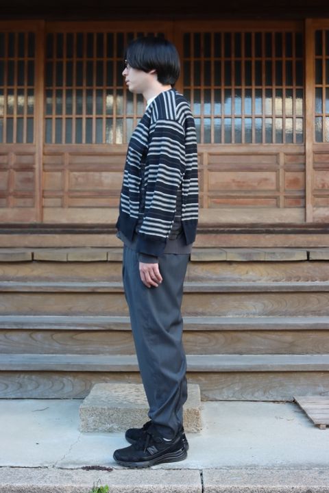 YOKE BORDER CONNECTING CARDIGAN(YK22SS0353S) style.2022.4.5.