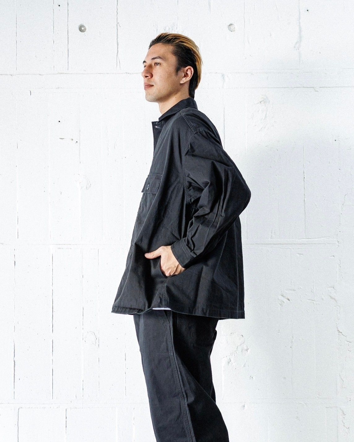 フレッシュサービス UTILITY FATIGUE SHIRT(FSC251-20138)NAVY