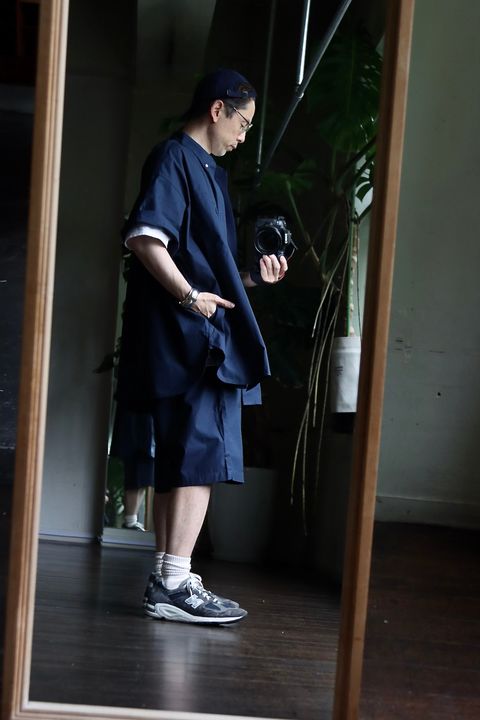 FreshService UTILITY S/S B.D SHIRT"NAVY"スタイル