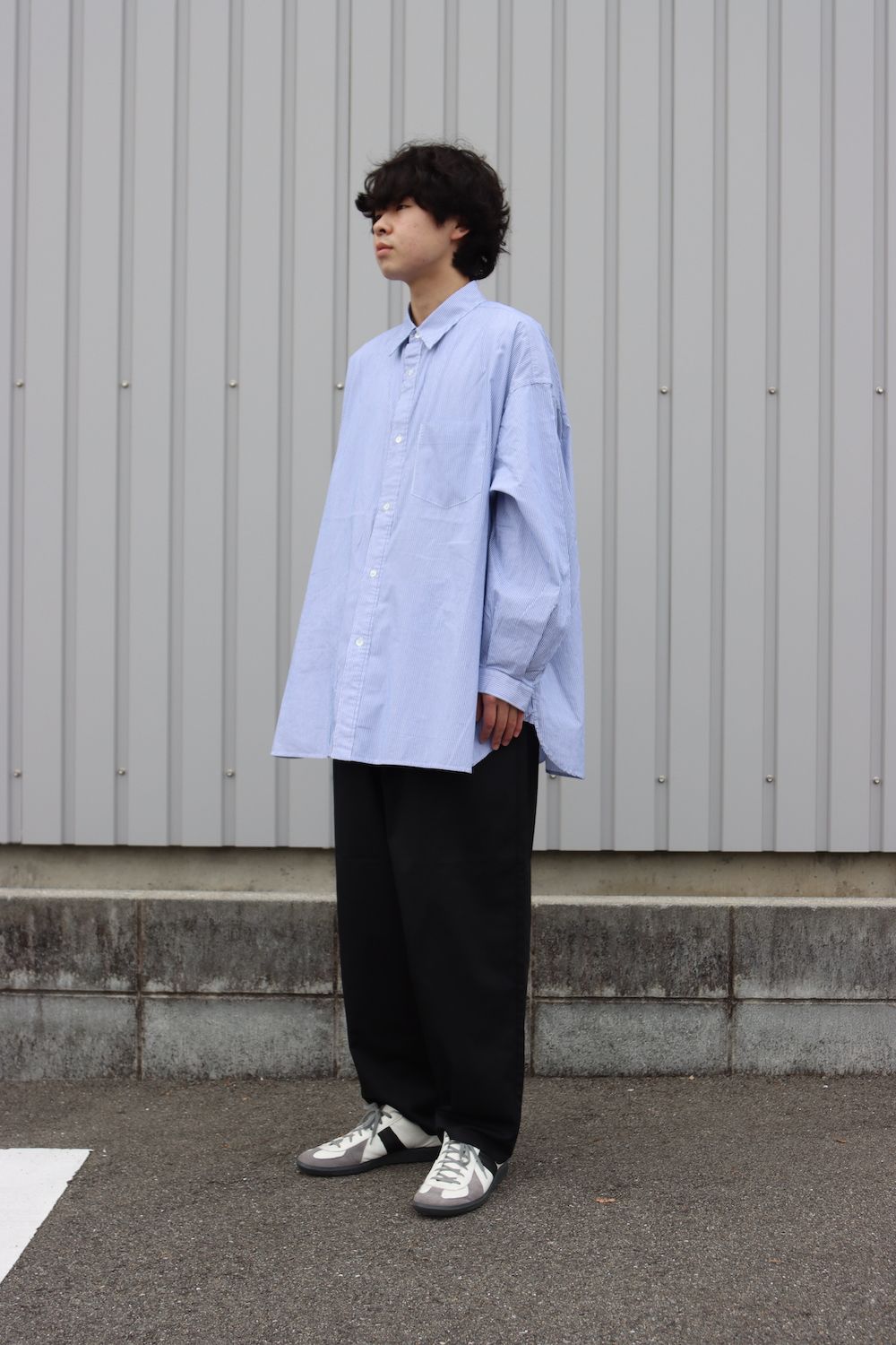 安心の定価販売 CORPORATE STRIPE STRIPE REGULAR COLLAR SHIRT