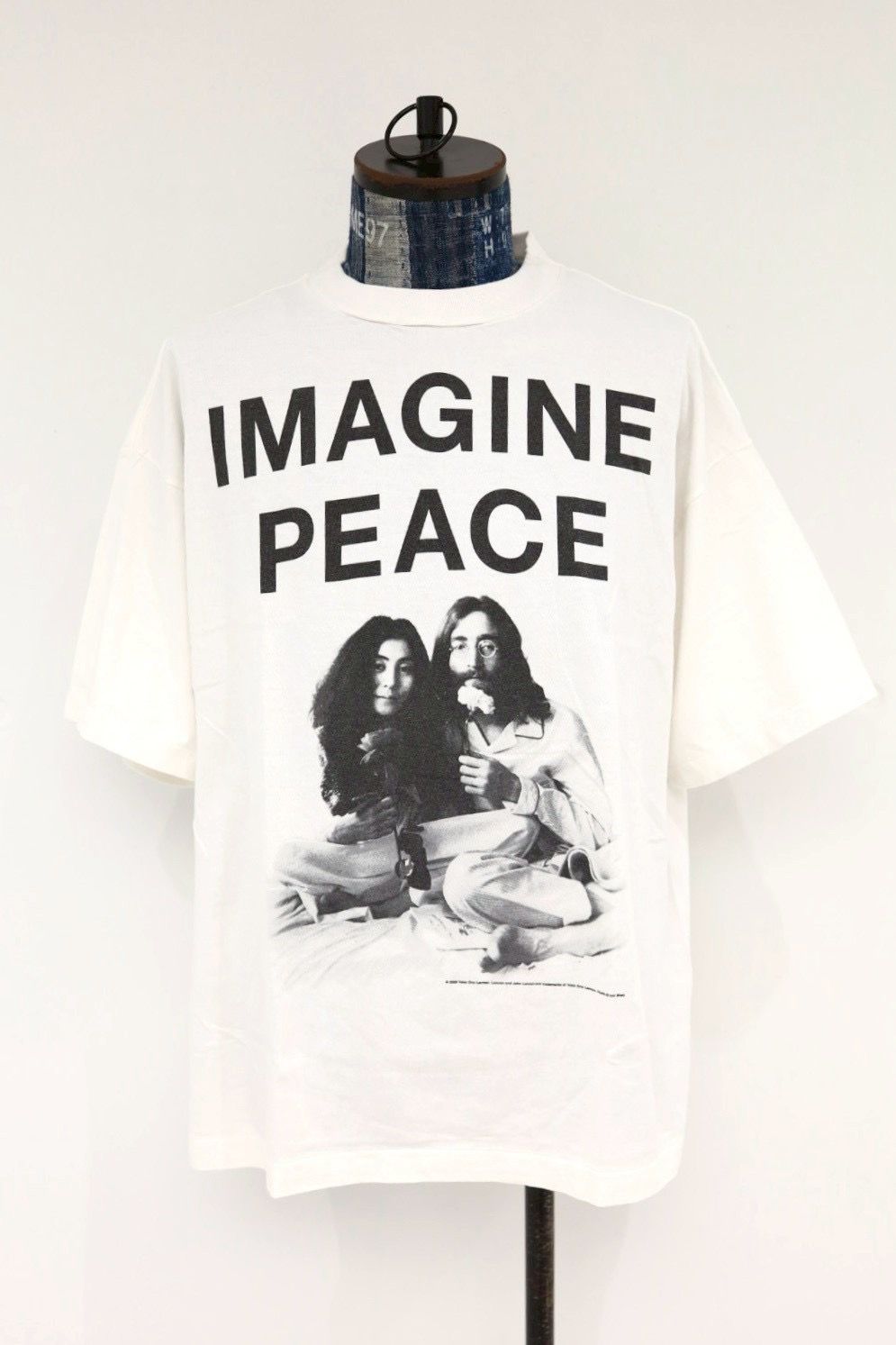 セントマイケル 26SS JL_SS T-SHIRT/IMAGINE PEACE(SM-MK8-0000-C27)WHITE