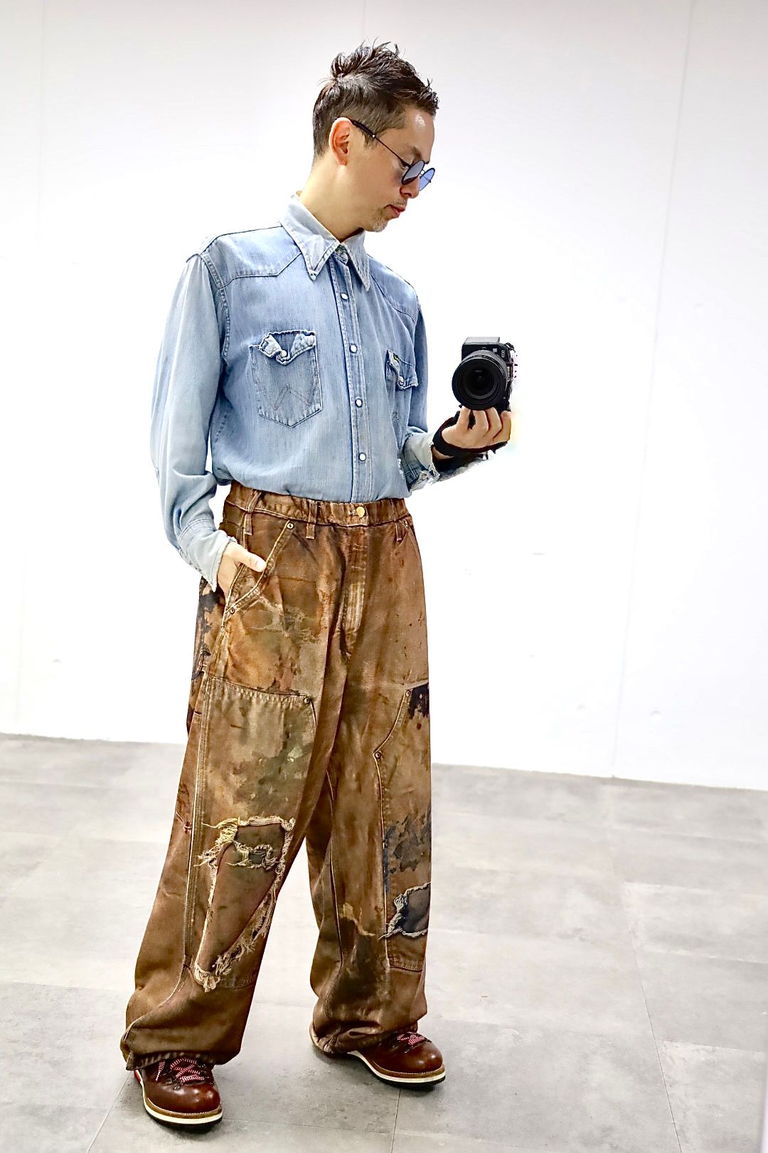 トーキングアバウト ジ アブストラクション 26SS パンツ PRINT DUCK WIDE PT(26SS-PT-002CH)BROWN新作発売！