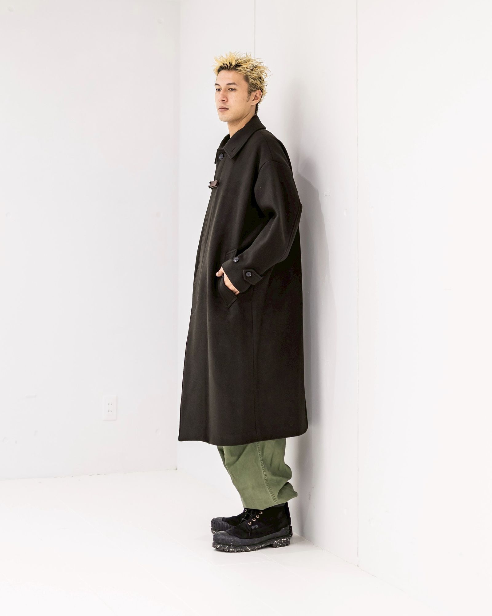 YOKE Melton Big Balmaccan Coat (BROWN)10月11日(土)新作発売！
