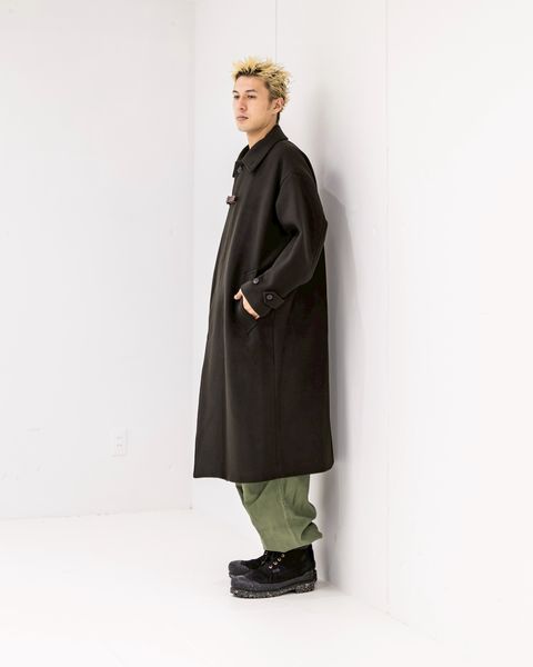 YOKE Melton Big Balmaccan Coat (BROWN)10月11日(土)新作発売！