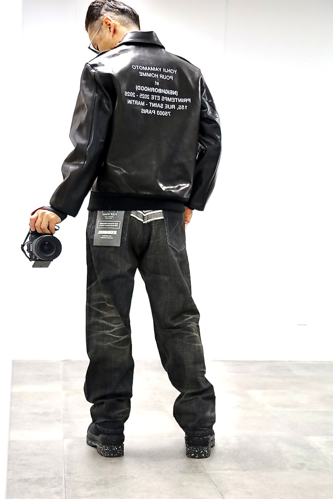 Yohji Yamamoto × NEIGHBORHOOD ホースレザージャケットスタイル