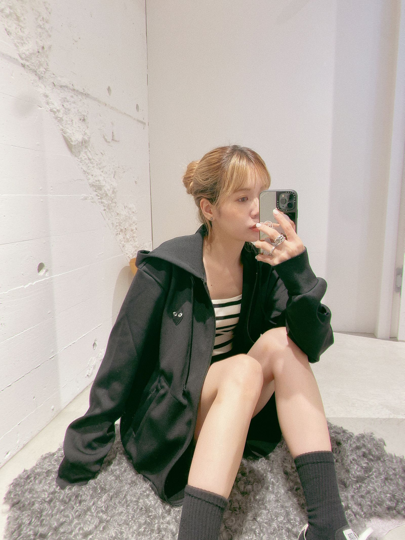 PLAY COMME des GARCONS 新作バックプリントパーカー style.2024.7.2