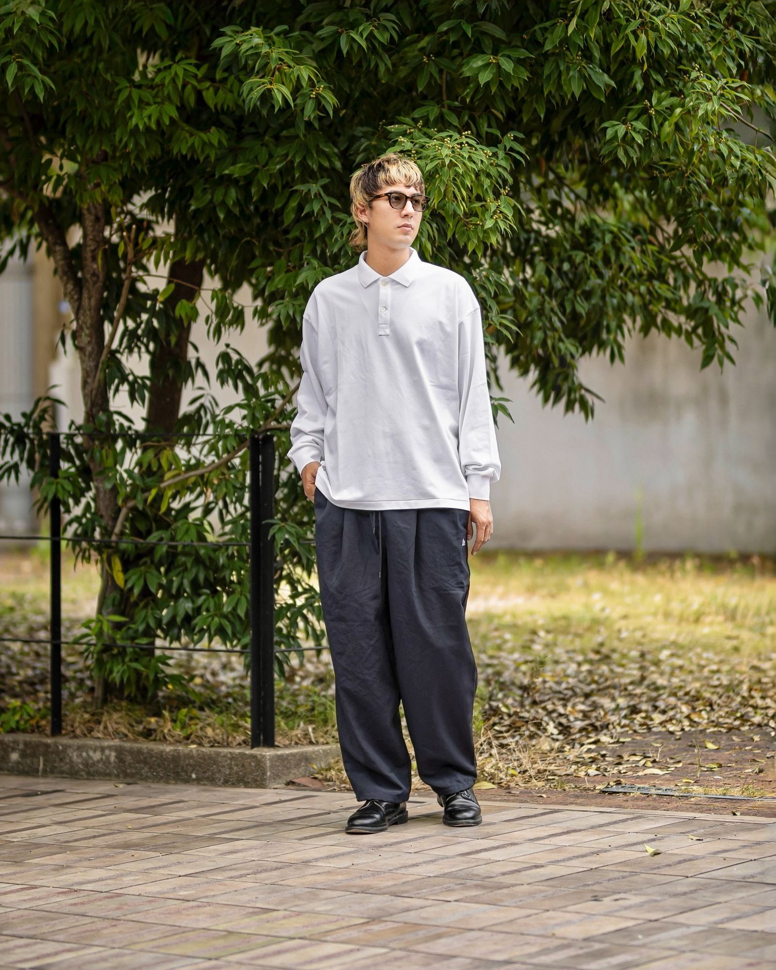 フレッシュサービス DRY PIQUE JERSEY L/S POLO(FSC263-70037)WHITE☆8月1日(土)新作発売！
