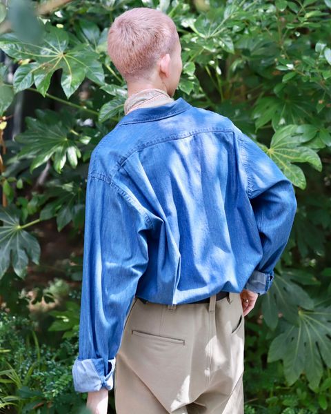 A.PRESSE アプレッセ 23AW Washed Denim shirtスタイル