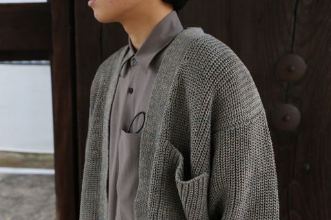 YOKE 5G CONNECTING RIB CARDIGAN(YK21SS0223S) style. 2021.03.07.