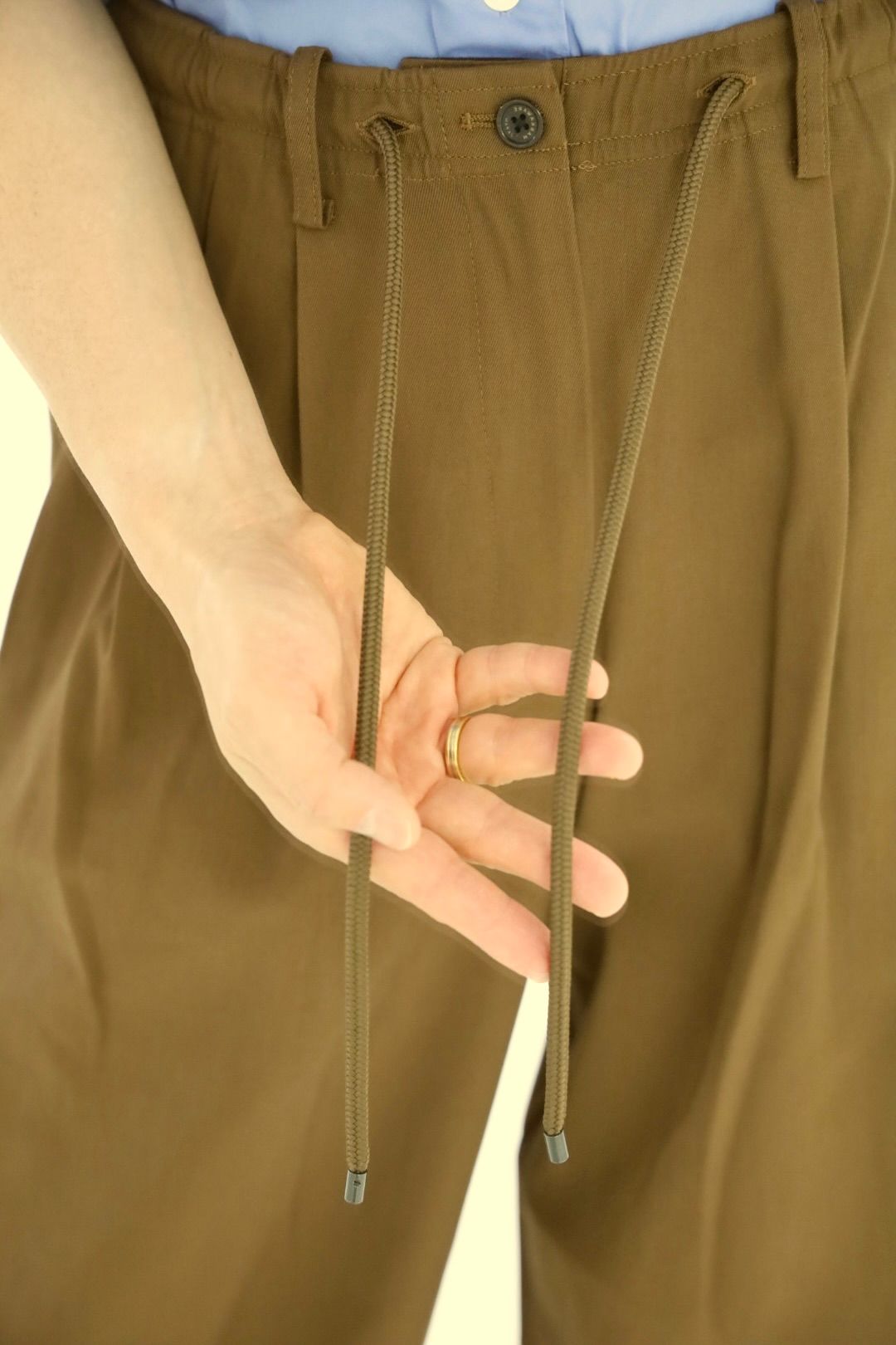 マーカウェア 26SS  60/2オーガニック強燃ボイル3/2ツイル / トリプルプリーテッドイージートラウザーズ(A26A16PT02C) Burnt Umber☆新作発売！