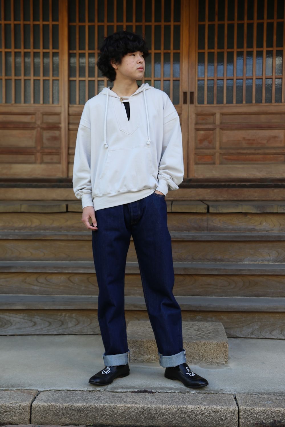 MATSUFUJI Farmers Hoodie(M211-0601) style. 2021.05.02.