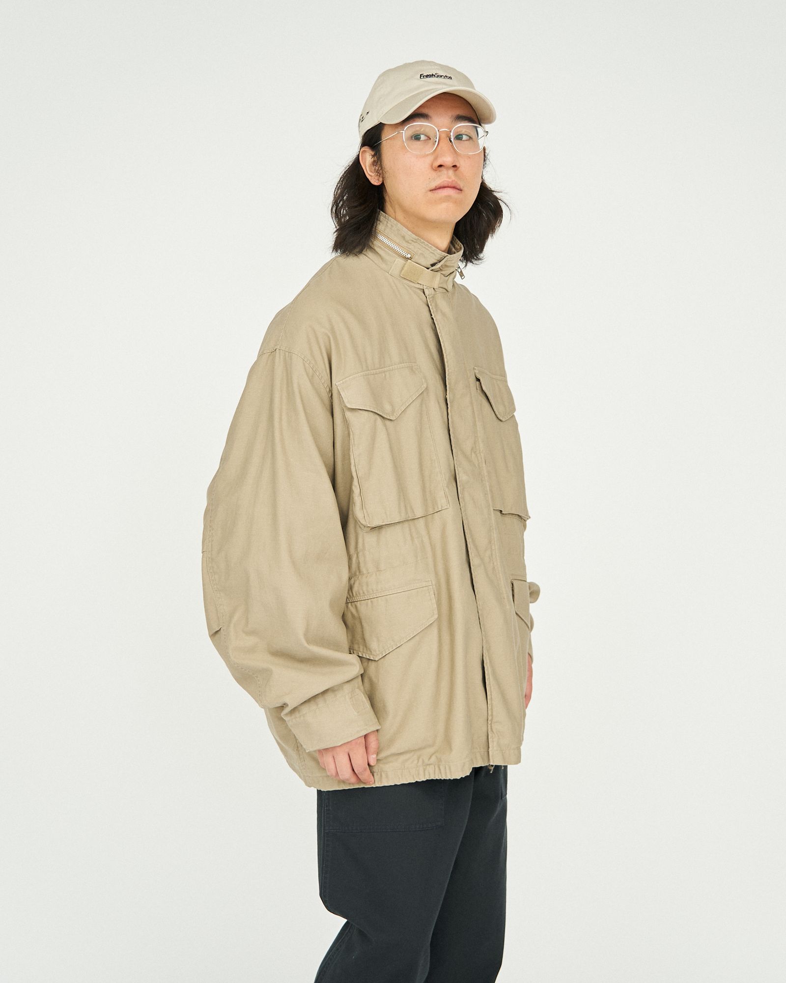 フレッシュサービス BACK SATEEN FIELD JACKET(FSC251-20136)TAN