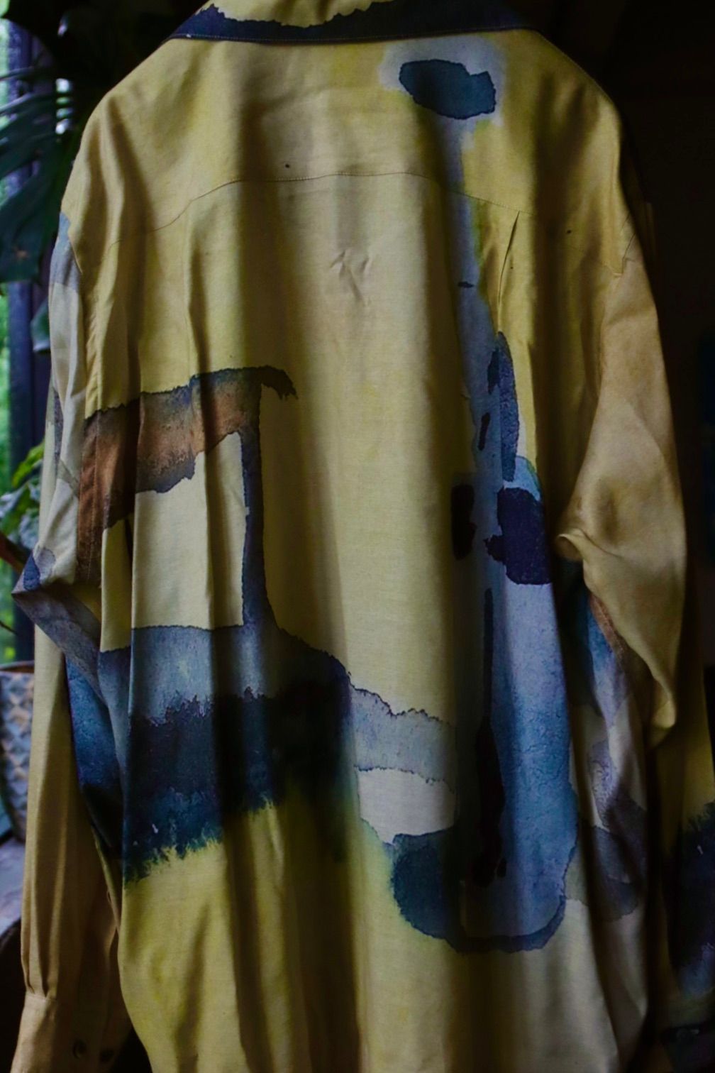 ヨーク23AW PRINTED OPEN COLLAR SHIRT (YK23FW0556SH) YELLOW★7月8日(土)発売！