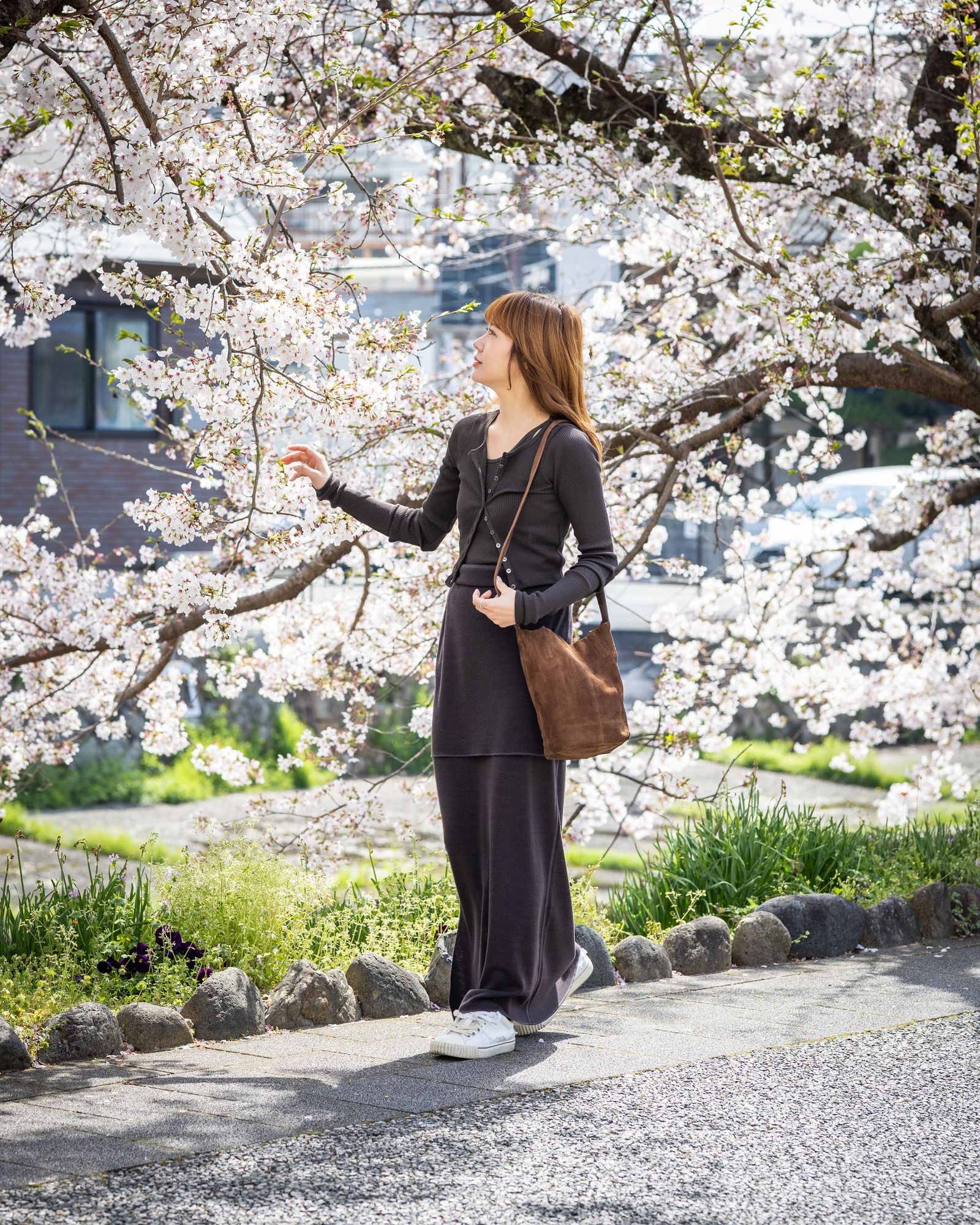 【Women's】プロダクトトゥエルブ  Super 140’s Melino Wool Layered Long Skirt(26SS-WCS07)BROWN☆新作発売！