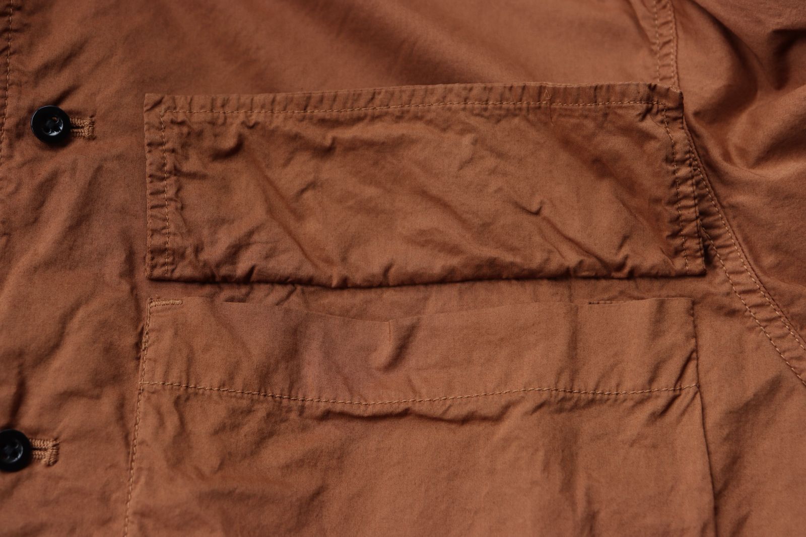 グラフペーパー  25SS Garment Dyed Typewriter Fatigue Shirt(GM251-50091C)BROWN☆3月8日(土)発売！