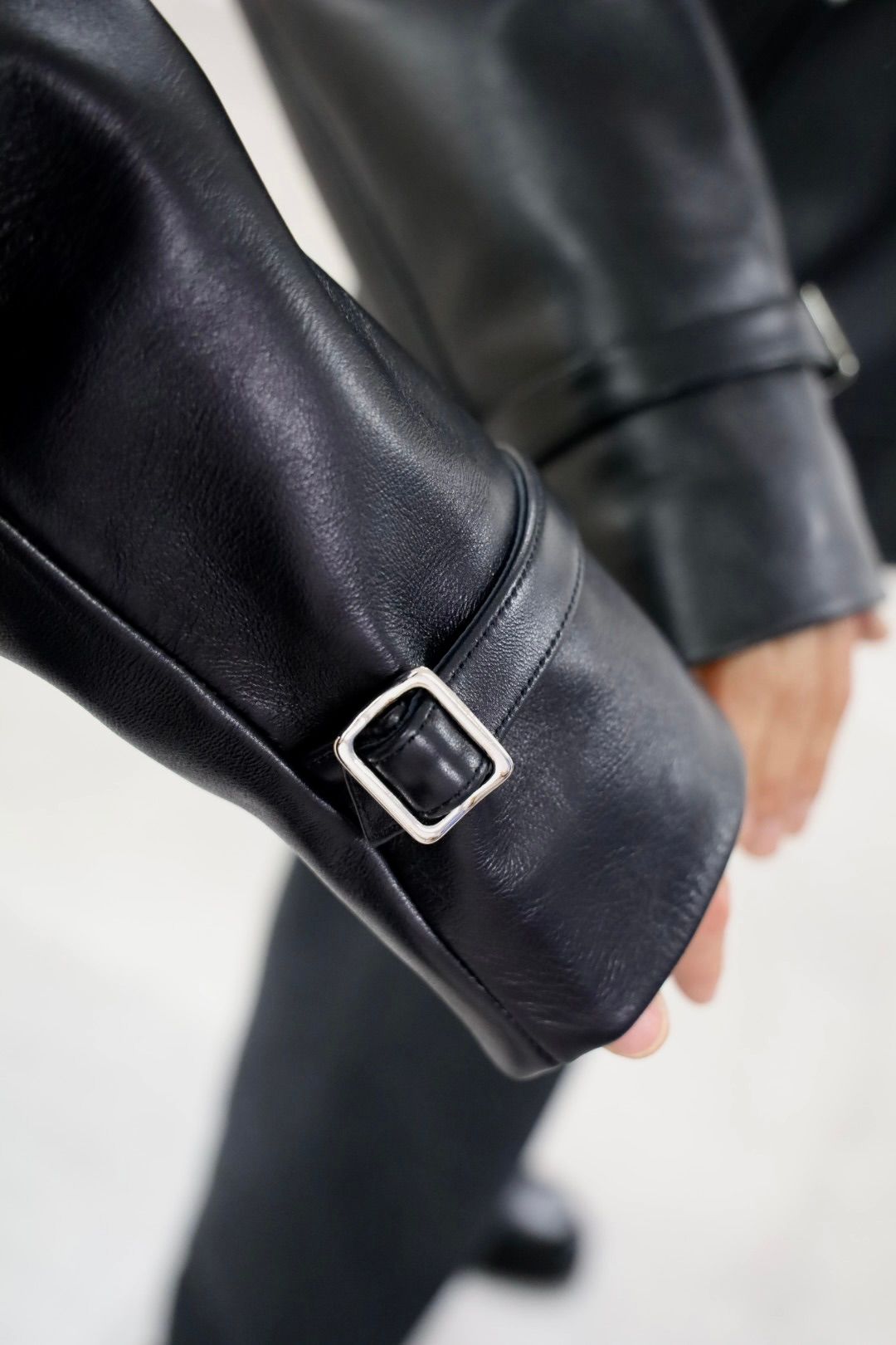 A.PRESSE 2026 STYLE1 Leather French Riders Jacketスタイル