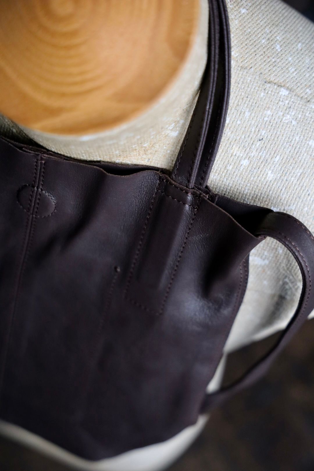 Morphee / モルフェトートバッグ 2WAY SMALL TOTE(LONG)DARK CHOCO