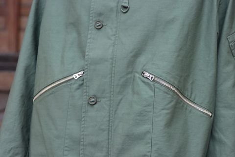 FreshService 22SS BACK SATIN FLIGHT JACKET(FSW-22-CT_25)CACTUS style