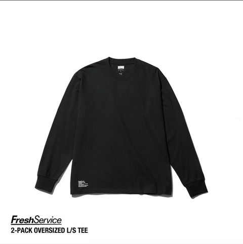 フレッシュサービス 2-PACK CORPORATE L/S TEE (BLACK)☆再入荷しました！