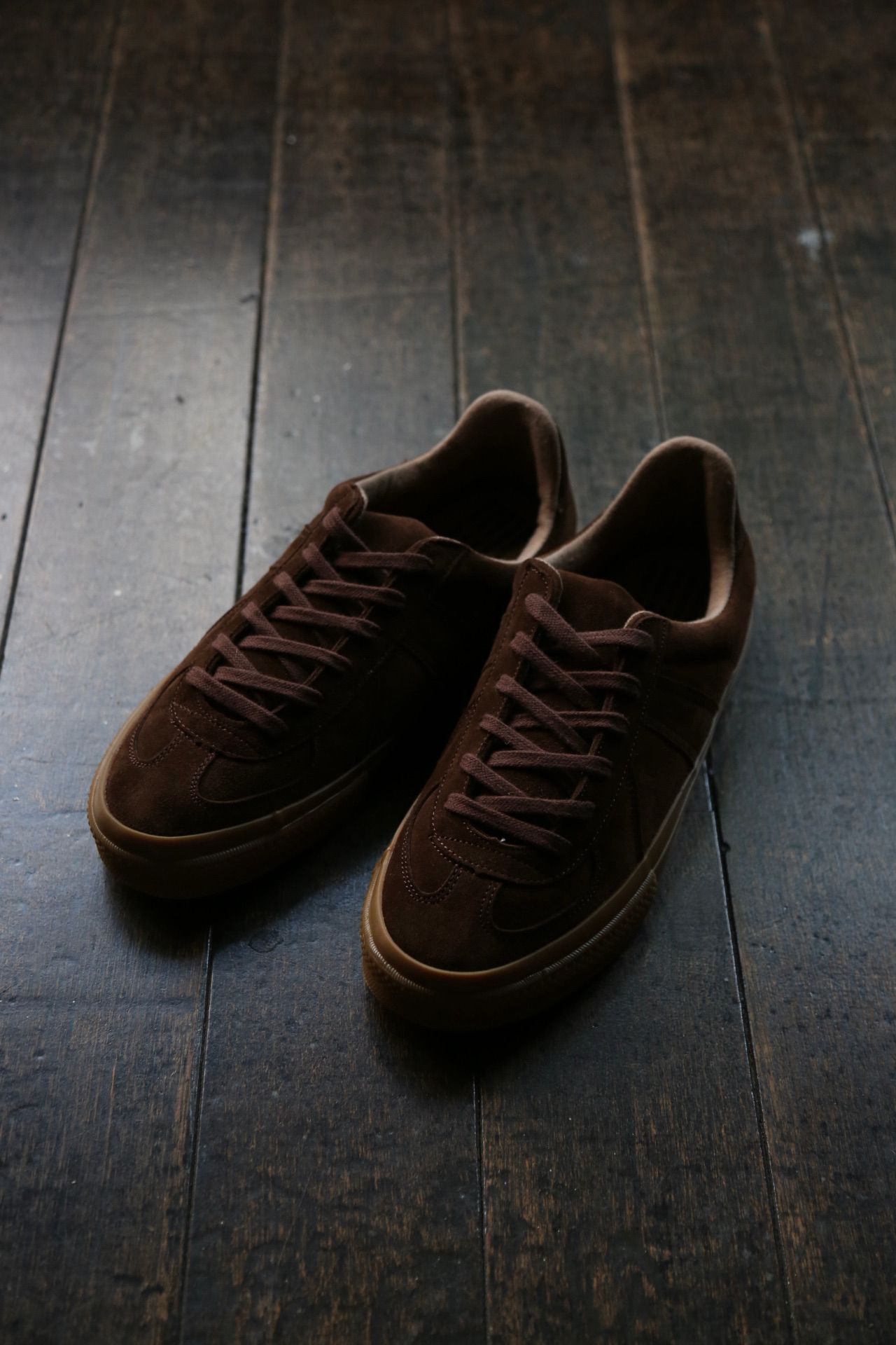 GERMAN MILITARY TRAINER(4700S)BROWN SUEDE