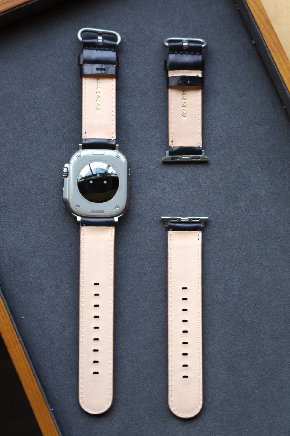 エンダースキーマ スマートウォッチバンド smart watch band cordovan(rc-c-awb)large/black